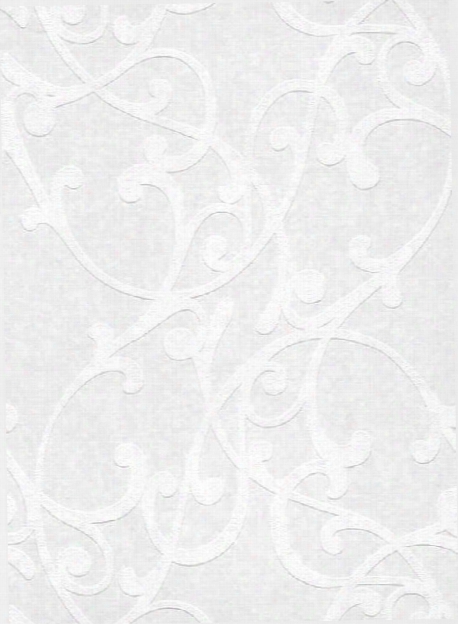 Scrollwork Paintable Wallpaper In White Design By Bd Wall