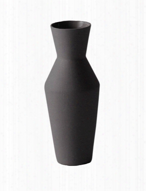 Sculpt Vase Corset In Dark Grey Design By Ferm Living