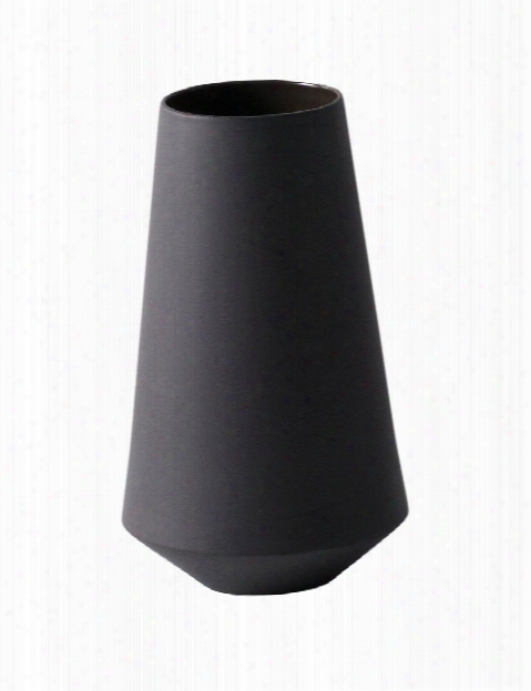 Sculpt Vase Well In Dark Grey Design By Ferm Living