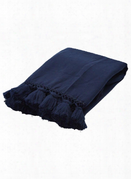 Seaport Throw In Navy Eclipse Design By Kte Spade