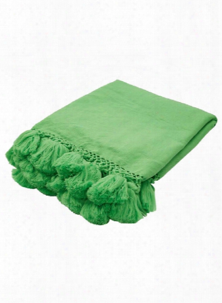 Seaport Throw In Poison Green Design By Jaipur