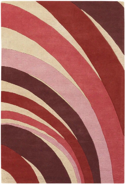 Seedling Collection Hand-tufted Area Rug In Cream, Red, & Pink Design By Chandra Rugs