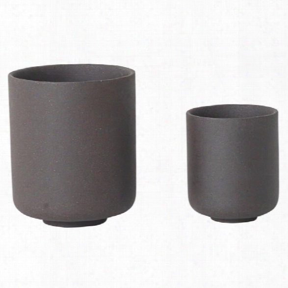 Sekki Cup In Charcoal In Various Sizes Design By Ferm Living