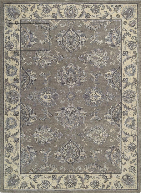 Sepia Rug In Grey & Beige Design By Nourison