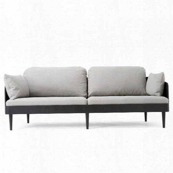 Septembre Sofa In Black Ash & Light Grey Melange Design By Menu