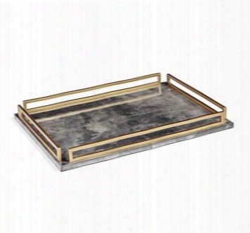 Seraphina Grand Charcoal Vellum Tray Design By Interlude Home