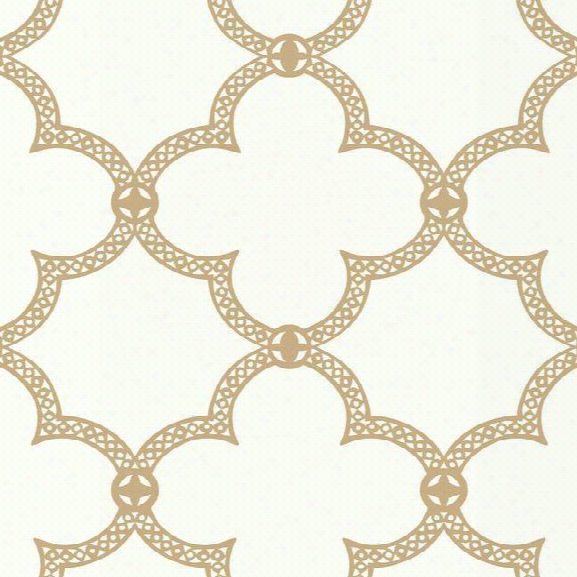 Serendipity Wallpaper In Gold Design By York Wallcoverings