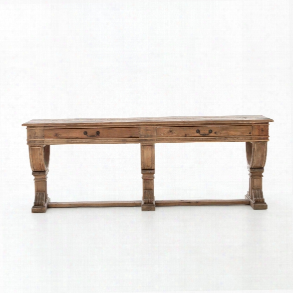 Sergio Console Table In Bleached Pine