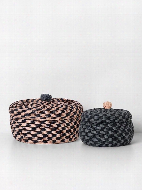 Set Of 2 Braided Baskets Design By Ferm Living