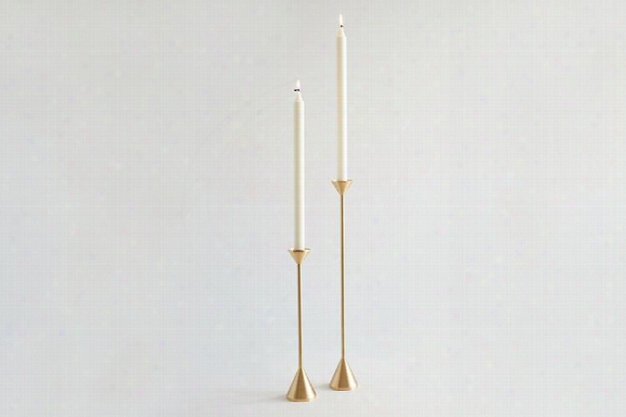 Set Of 2 Cone Spindle Candle Holders In Variouss Sizes By Fs Objects