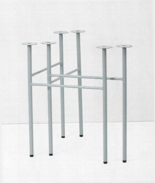 Set Of 2 Mingle Trestles Table Legs In Dusty Blue Design By Ferm Living