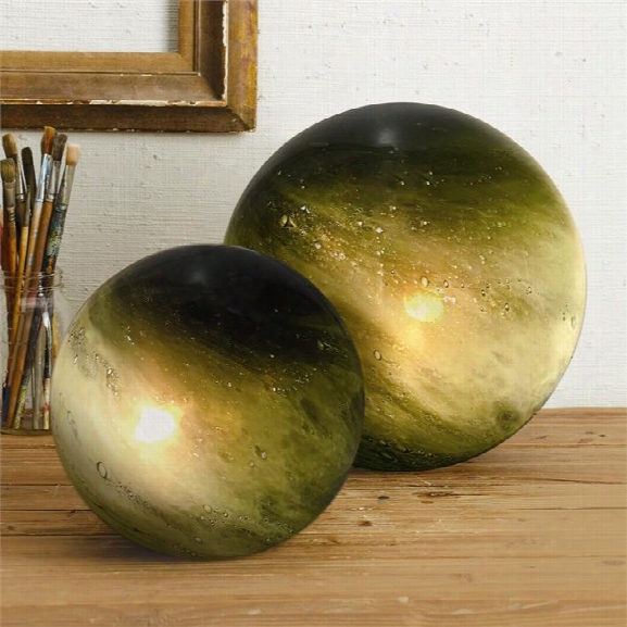 Set Of 2 Neptune Dark Green Lamps Design By Tozai