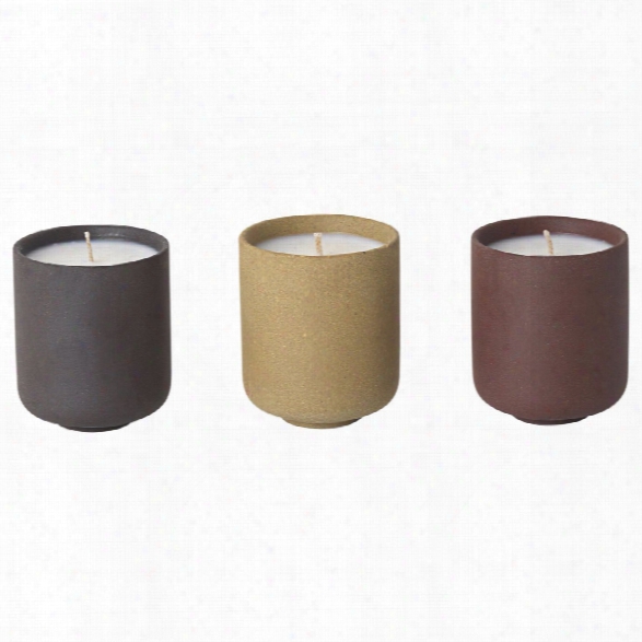 Set Of 3 Sekki Scented Soy Candles Design By Ferm Living