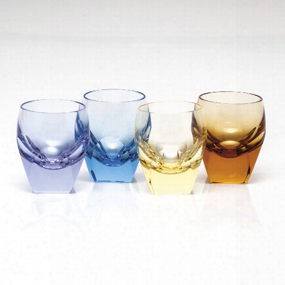 Set Of 4 Bar Shot Glasses Design By Moser