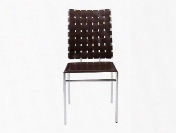 Set  Of 4 Carina Side Chairs In Brown Design By Euro Style