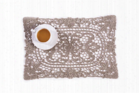 Set Of 4 Chloe Placemats In Taupe Design By Pom Pom At Home