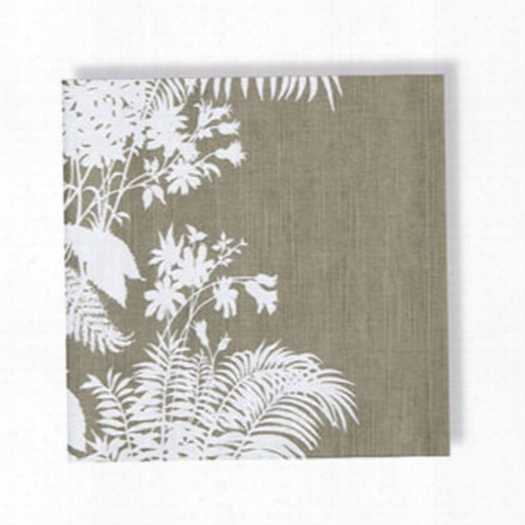 Set Of 4 Shadow Floral Pebble Napkins Design By Florence Broadhurst