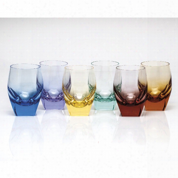 Set Of 6 Bar Hiball Glasses Design By Moser