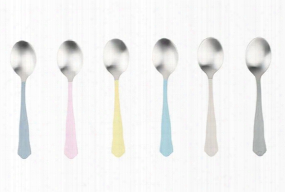 Set Of 6 Jaipur Teaspoons Design By Canvas