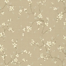 Bella Floral Wallpaper in Beige by Ronald Redding for York Wallcoverings