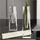 Set of 2 Diamond Crystal Vases design by Tozai