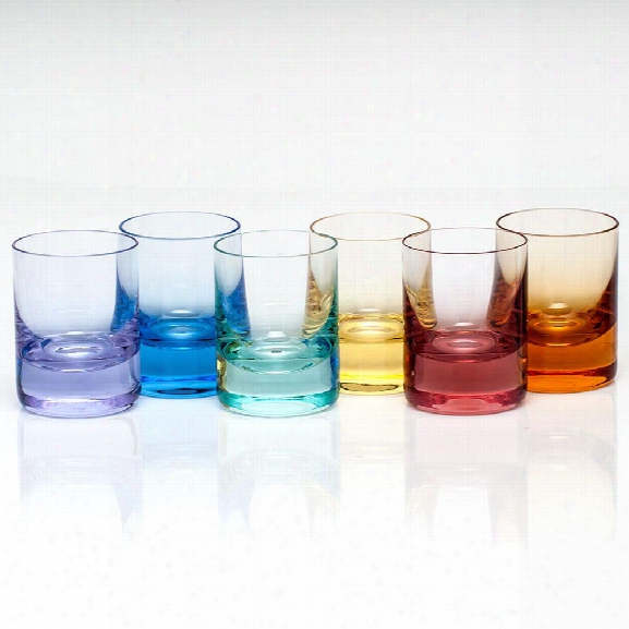 Set Of 6 Whisky Shot Glasses Design By Moser