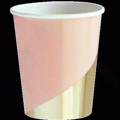 Set Of 8 Goddess Blush Colorblock Party Cups Design By Harlow & Grey