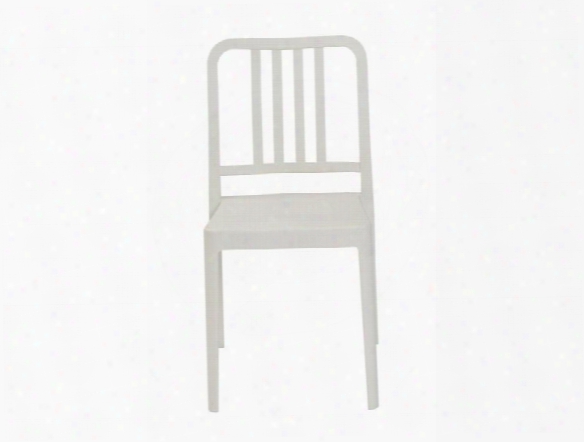 Set Of Four Halliday Stacking Chairs In White Design By Euro Style