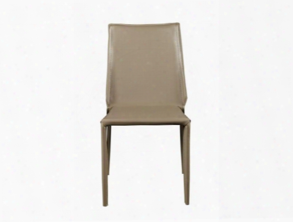 Set Of Four Stacking Alder Side Chairs In Light Grey Design By Euro Style