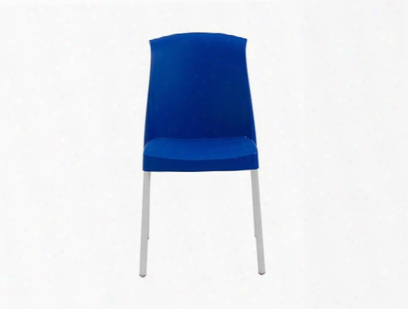 Set Of Six Jenny Side Chairs In Blue Design By Euro Style