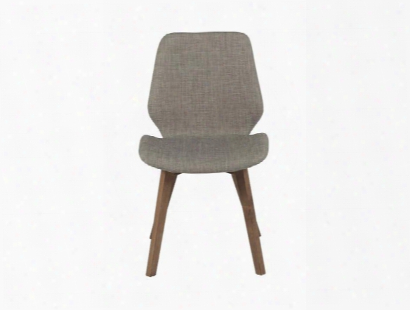 Set Of Two Beckett Side Chairs Iin Light Grey Design By Euro Style