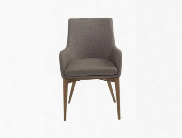 Set Of Two Calais Arm Chairs In Dark Grey Design By Euro Style