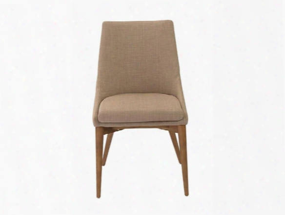 Set Of Two Calais Side Chairs In Tan Design By Euro Style