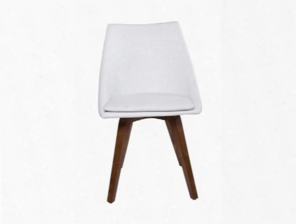 Set Of Two Calla Side Chairs In White Design By Euro Style