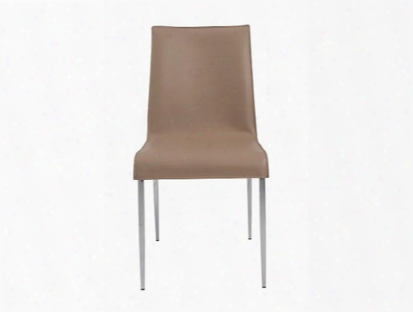Set Of Two Cam Side Chairs In Tan Design By Euro Style
