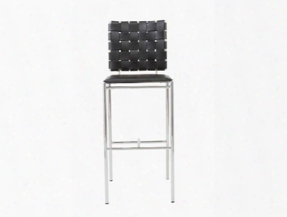 Set Of Two Carina-b Bar Stools In Black Design By Euro Style