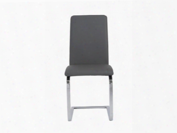 Set Of Two Cinzia Side Chairs In Grey Design By Euro Style