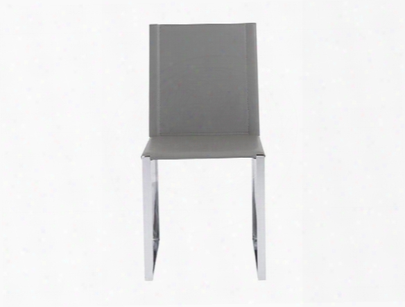 Set Of Two Cora Side Chairs In Grey Design By Euro Style