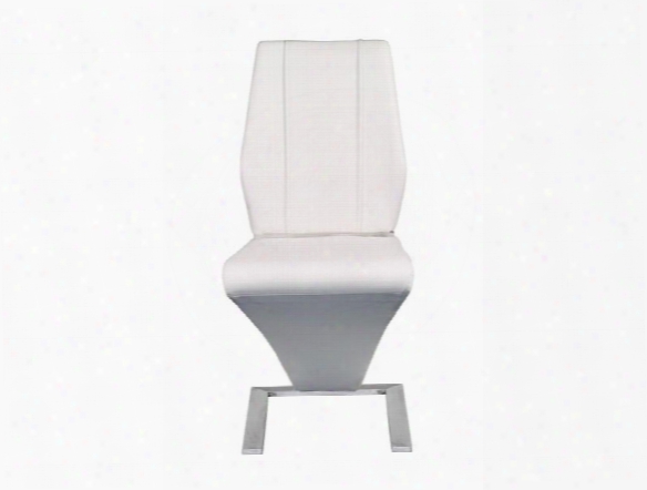 Set Of Two Formosa Side Chairs In White Design By Euro Style