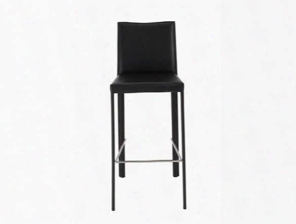 Set Of Two Hasina-b Bar Stools In Black Design By Euro Style