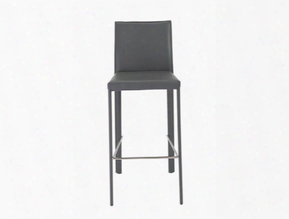 Set Of Two Hasina-b Bar Stools In Grey Design By Euro Style