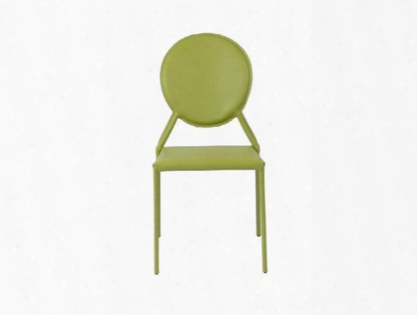 Set Of Two Isabella Side Chairs In Green Design By Euro Style