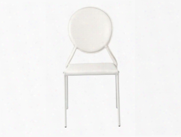 Set Of Two Isabella Side Chairs In White Design By Euro Style