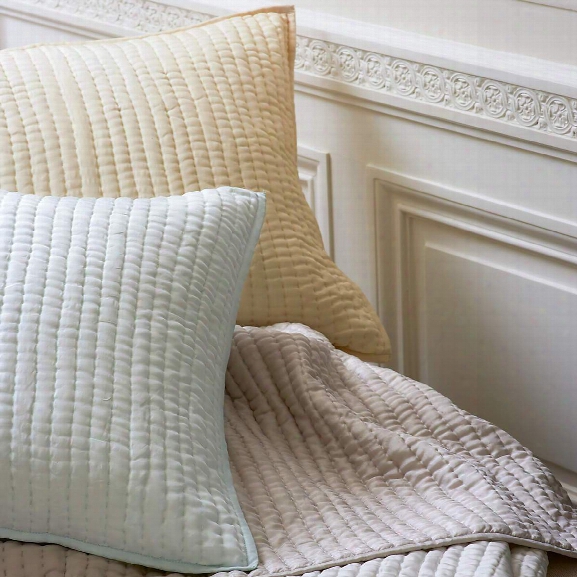 Seta Semolina Quilted Sham Design By Luxe