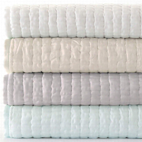 Seta White Quilted Sham Design By Luxe