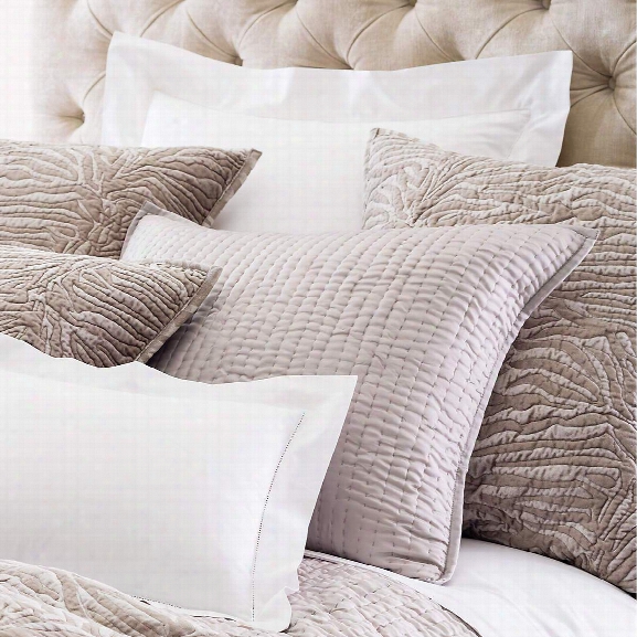Seta Zinc Quilted Sham Design By Luxe