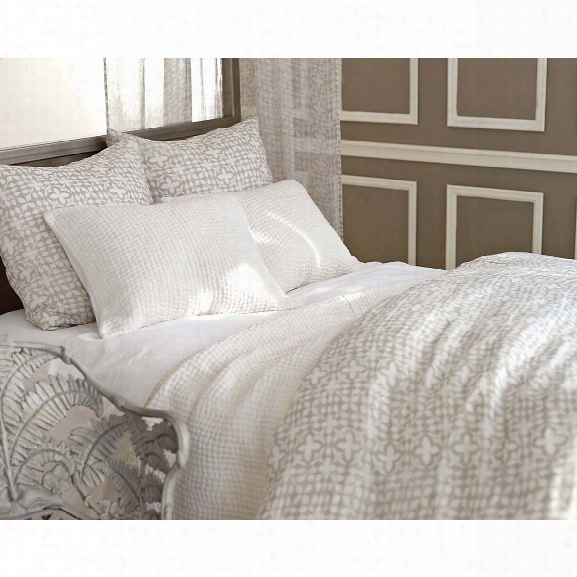 Seychelles Dove White Quilted Bedding Design By Pine Cone Hill