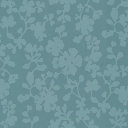 Shadow Flowers Wallpaper In Greens Design By Candice Olson