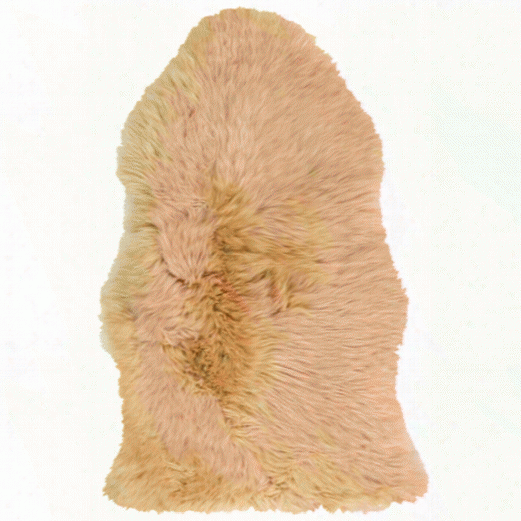 Sheepskin Rug In Yellow Design By Surya