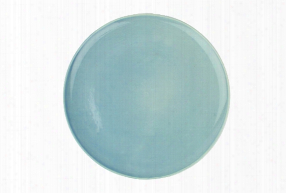 Shell Bisque Dinner Plate In Blue Design By Canvas